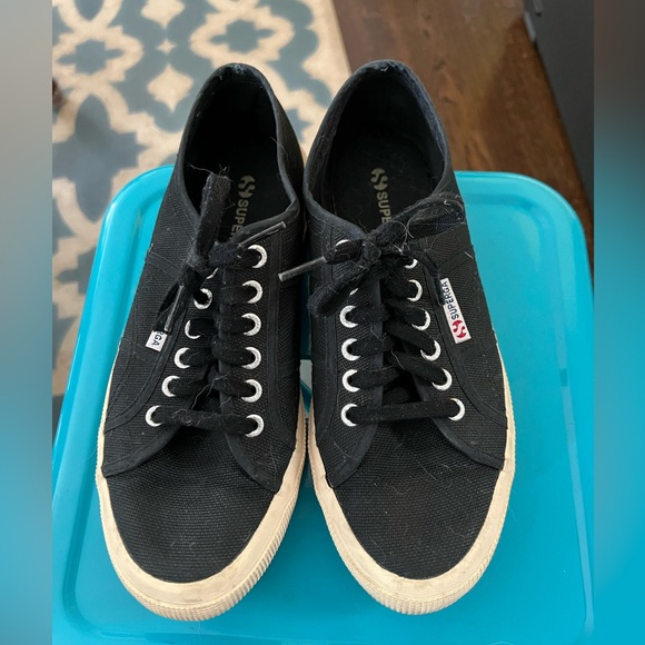 EUC Superga 2750 COTU Classic S000010-999 Black, size 40 - Picture 1 of 4